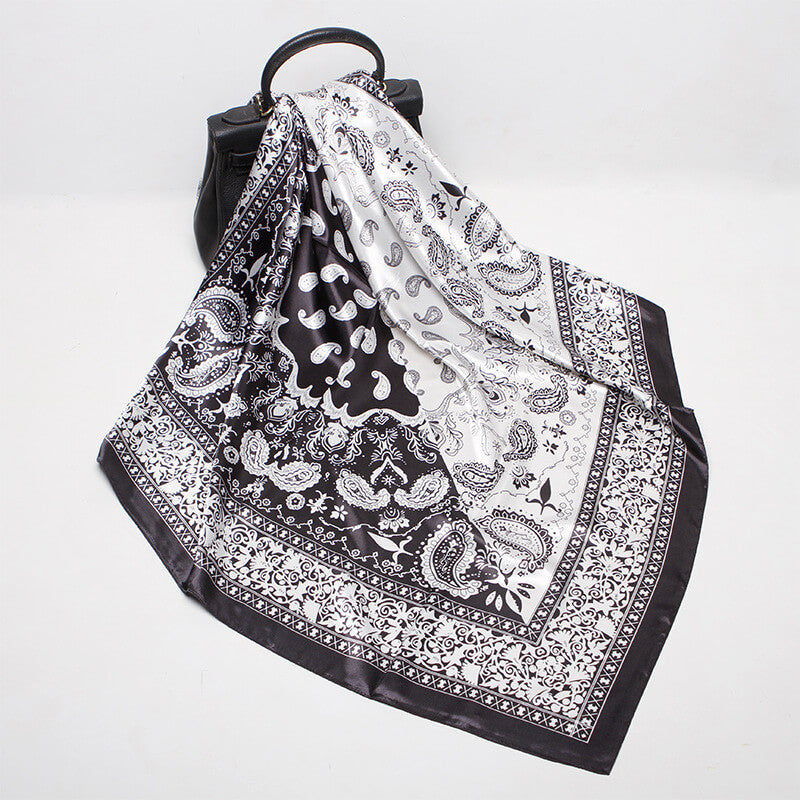 3PCS Silk Scarfs for Women-Detail Picture