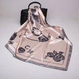 Women's 35" Satin Square Silk Scarf