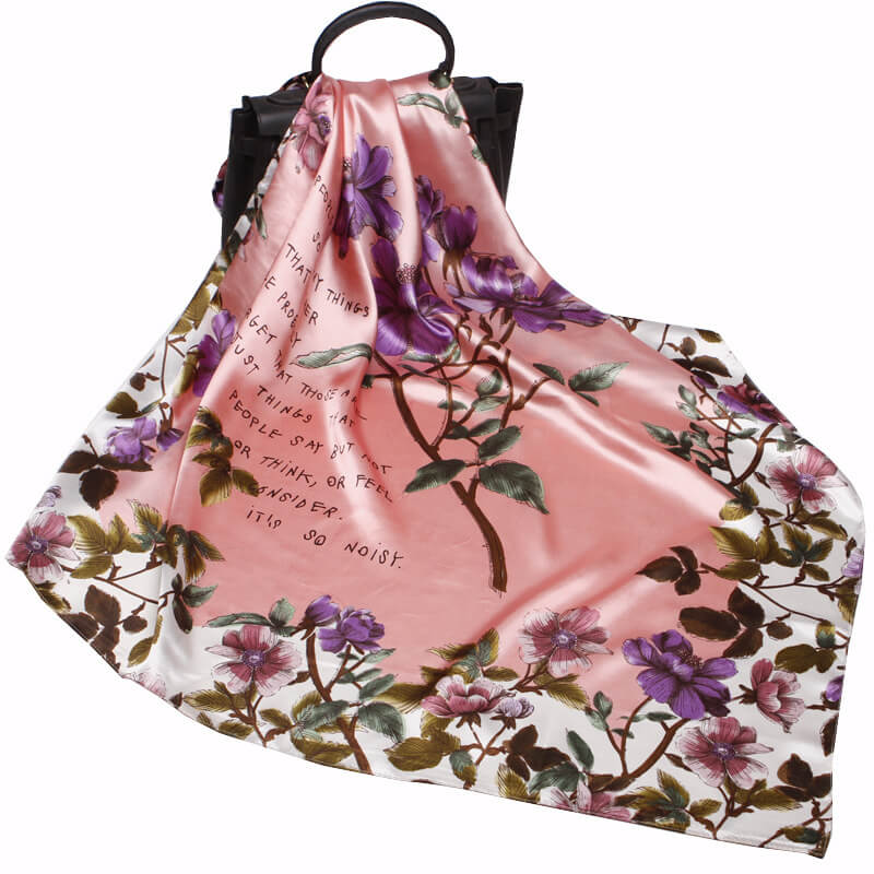 Women's 35" Satin Square Silk Scarf