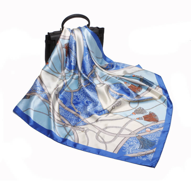 Women's 35" Satin Square Silk Scarf