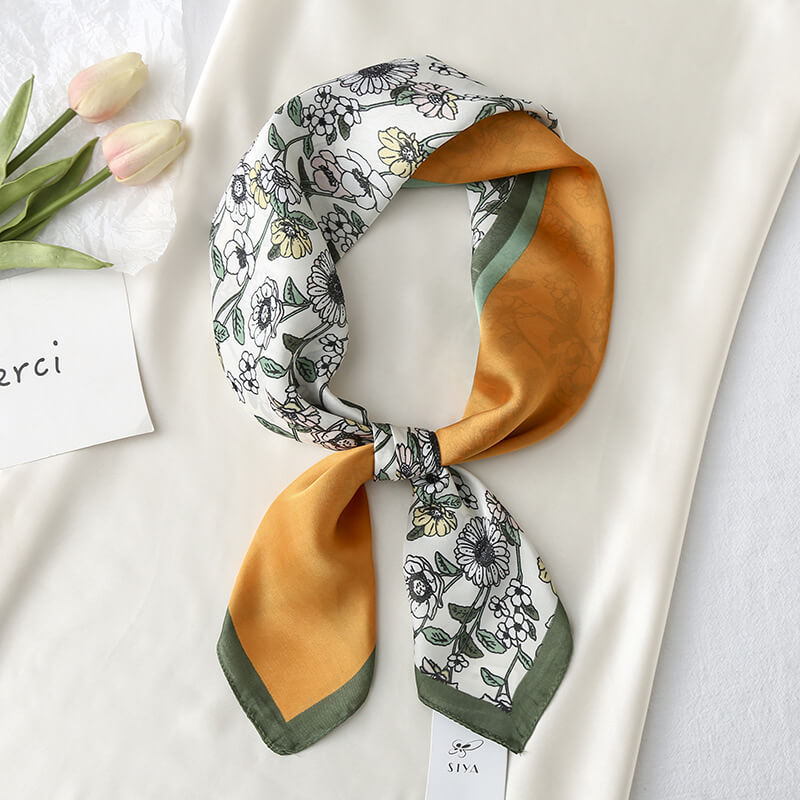 27'' Silk Like Scarf -Detail Picture