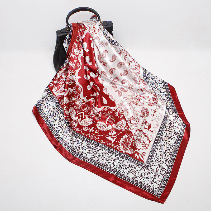 3PCS Silk Scarfs for Women-Detail Picture