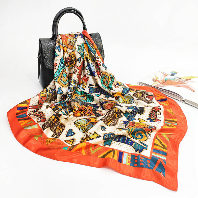 35 x 35 Silk Scarf -Color"09"