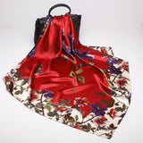 Women's 35" Satin Square Silk Scarf