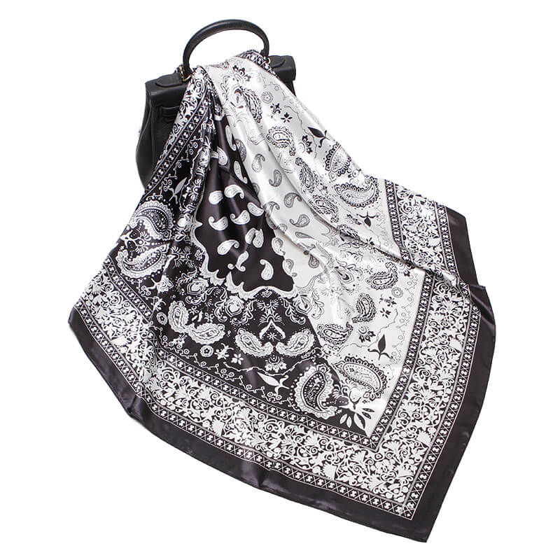 3PCS Silk Scarfs for Women-Detail Picture