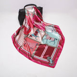 Women's 35" Satin Square Silk Scarf
