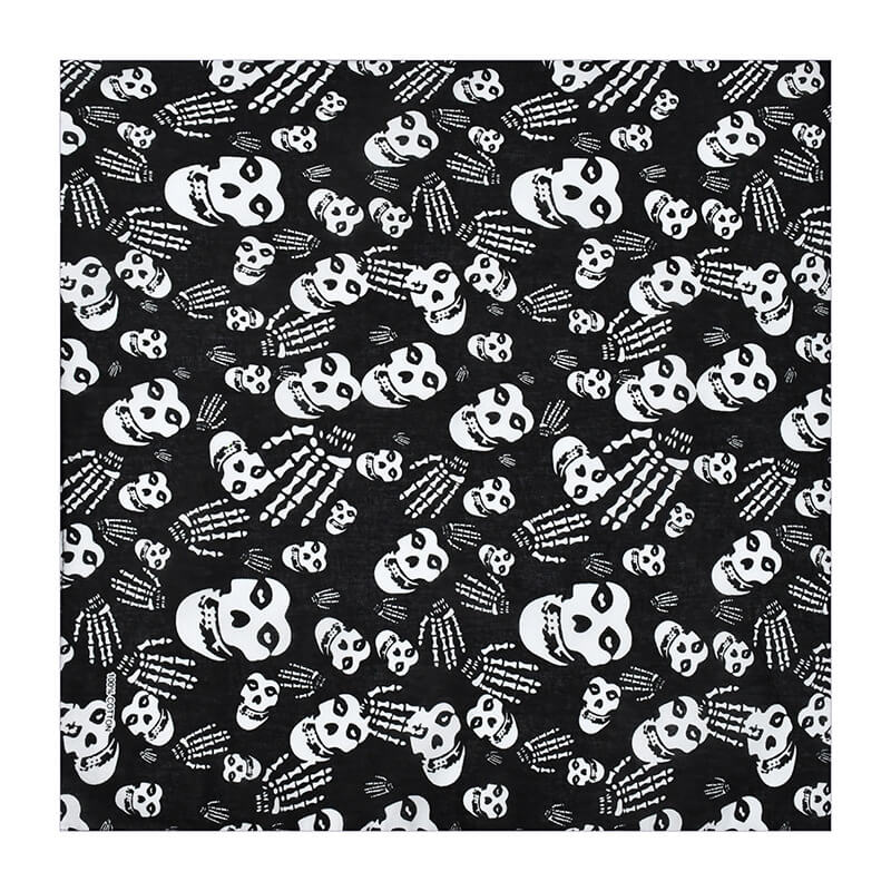12 skull bandana tie retro hip-hop pocket squares--style 27