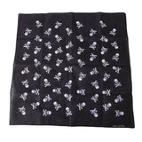 12 skull bandana tie retro hip-hop pocket squares--style 18
