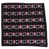 12 skull bandana tie retro hip-hop pocket squares--style 21