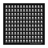 12 skull bandana tie retro hip-hop pocket squares--style 34