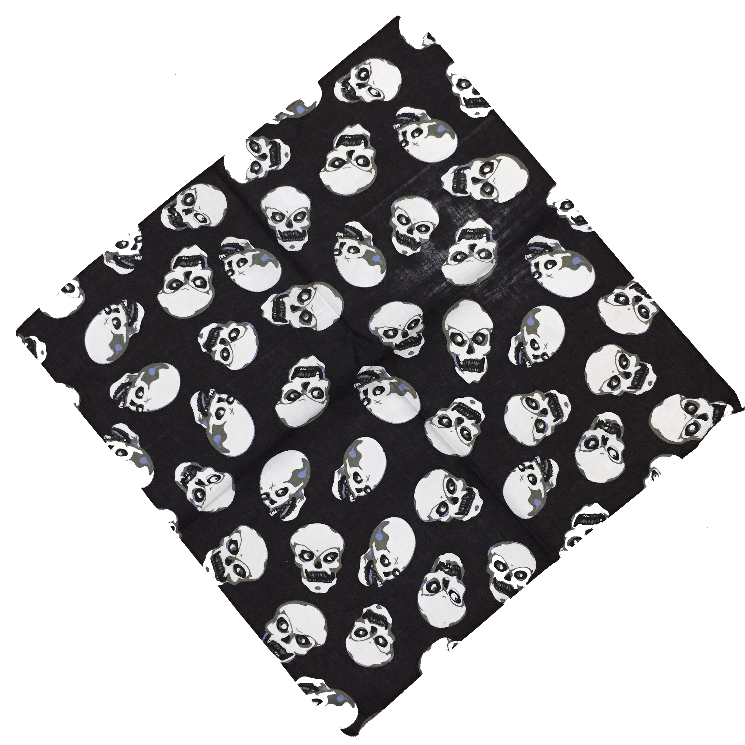 12 skull bandana tie retro hip-hop pocket squares--style 15
