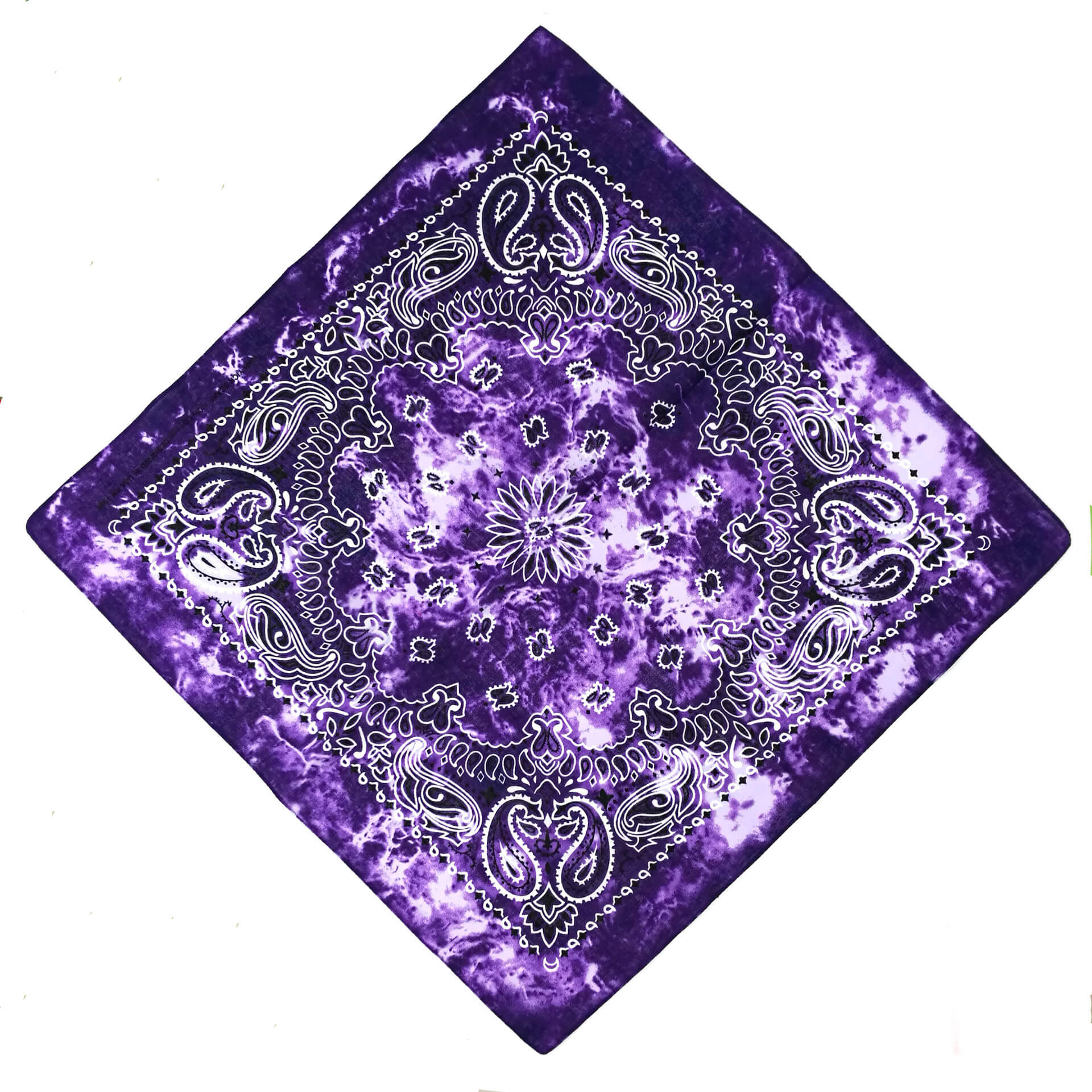 Tie Dye Cotton Paisley Bandana Cowboy Handkerchief-Side Picture