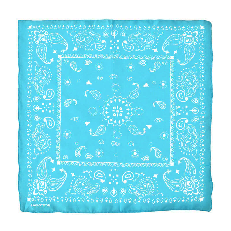 Men's Women's 100% Cotton Multi-Purpose Bandana Gift Sets – Blue"01”