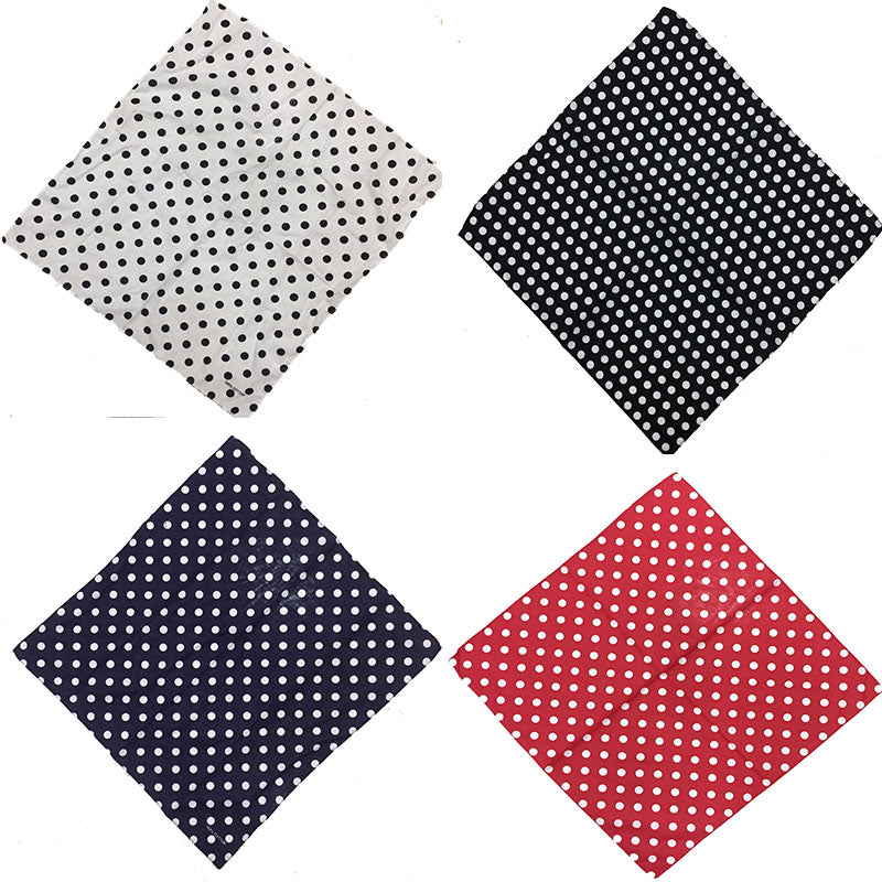 Unisex Retro Art Polka dot Bandana Scarf Wristband-style C