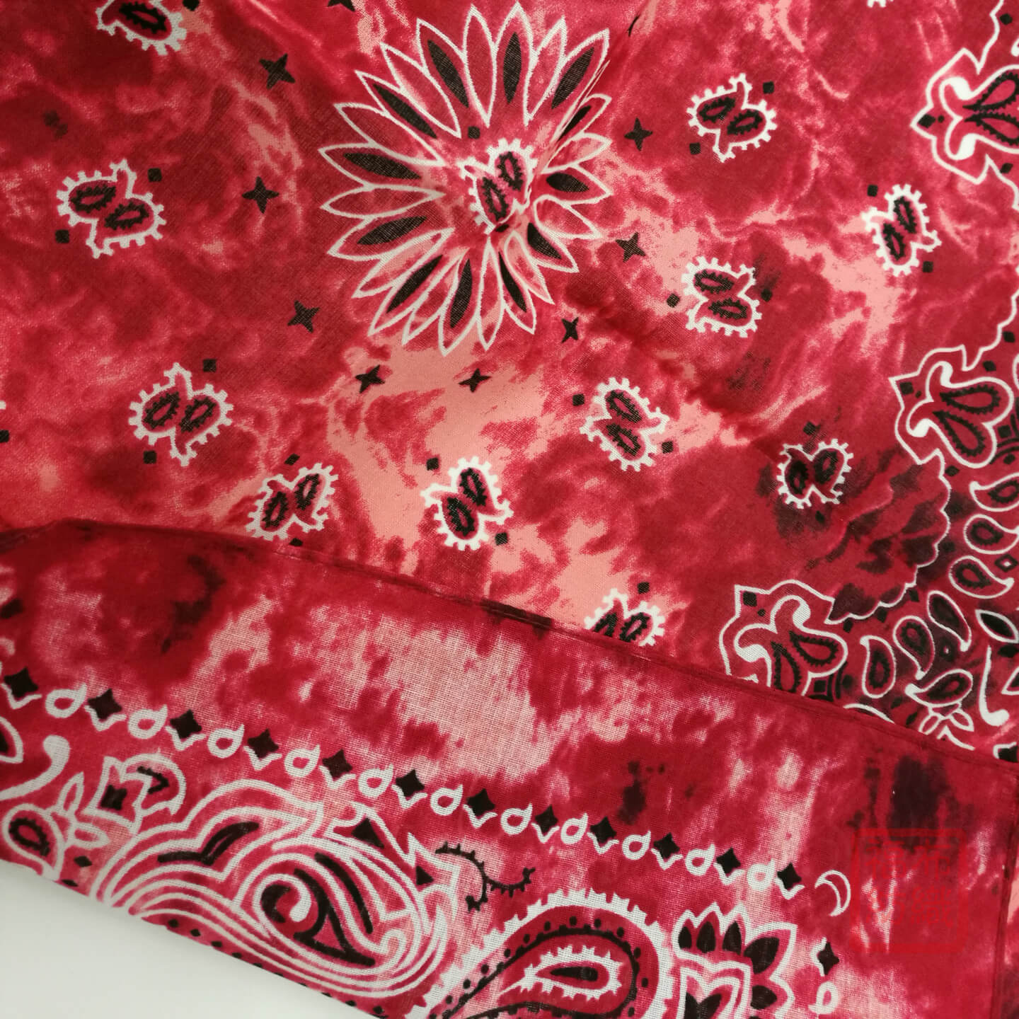 Tie Dye Cotton Paisley Bandana Cowboy Handkerchief-Detail Picture