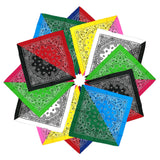 Two-tone stitching cotton paisley bandana-main picture