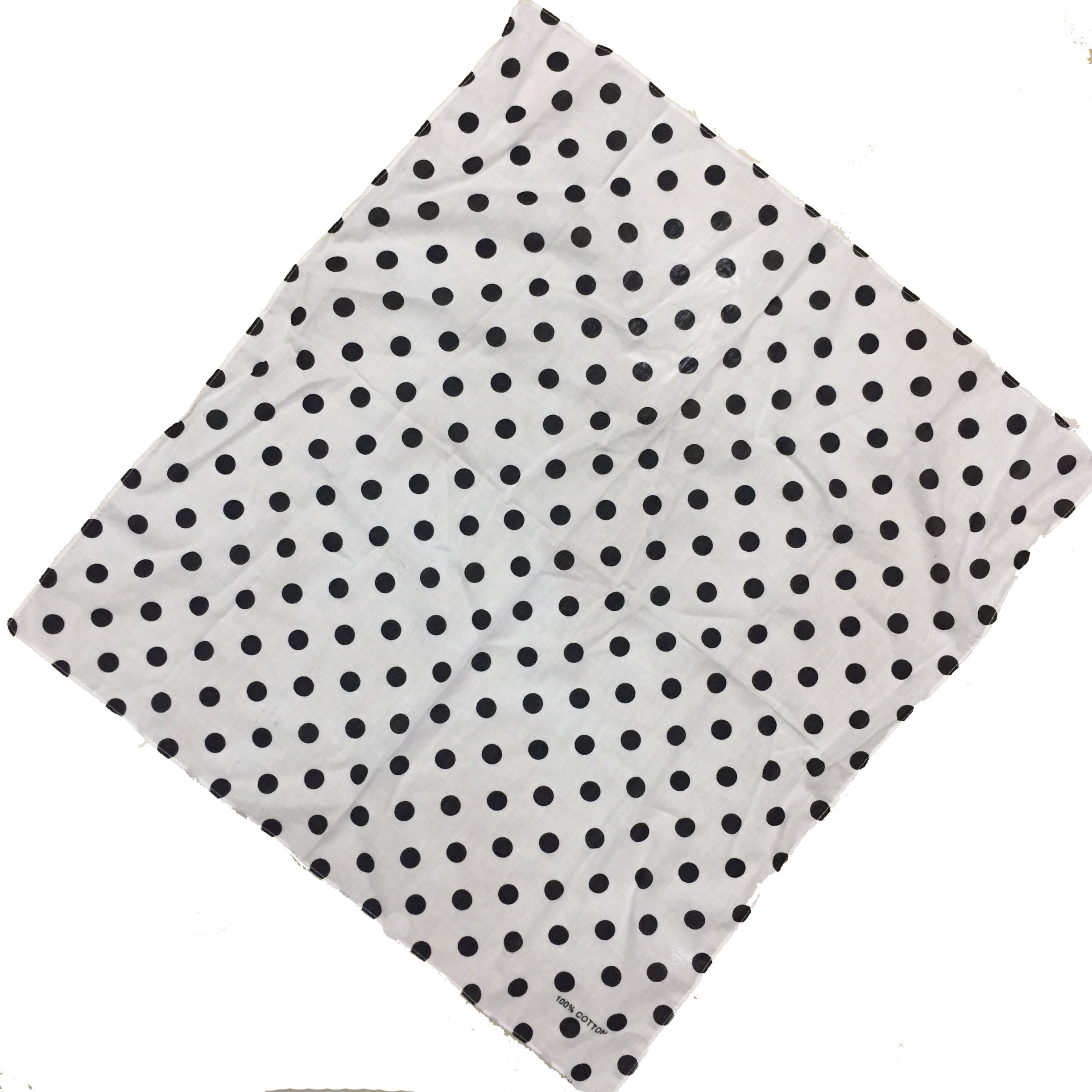 Unisex Retro Art Polka dot Bandana Scarf Wristband-Side Picture