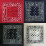 One Dozen/12pcs Bandanas 22X22 Inch 100% Cotton Novelty Double Sided Cowboy Bandana Party Favor Scarf Headband Handkerchiefs-Main Picture