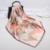 35” Large Satin Square Head Scarf-Detail Picture