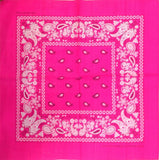 Paisley Bandanas Cowboy Bandana Handkerchiefs Paisley Print Head Wrap Scarf-red
