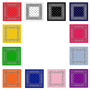 Cotton Bandana Multifunction Paisley Cowboy Handkerchiefs-Main Picture