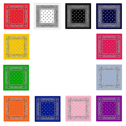 Cotton Bandana Multifunction Paisley Cowboy Handkerchiefs-Main Picture