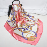 35” Large Satin Square Head Scarf-Detail Picture