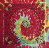 Tie Dye Cotton Colorful Paisley Cotton Bandanas-Side Picture