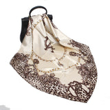 35” Large Satin Square Head Scarf-Detail Picture