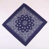Blue-Classic Western Cotton Paisley bandana-Side Picture
