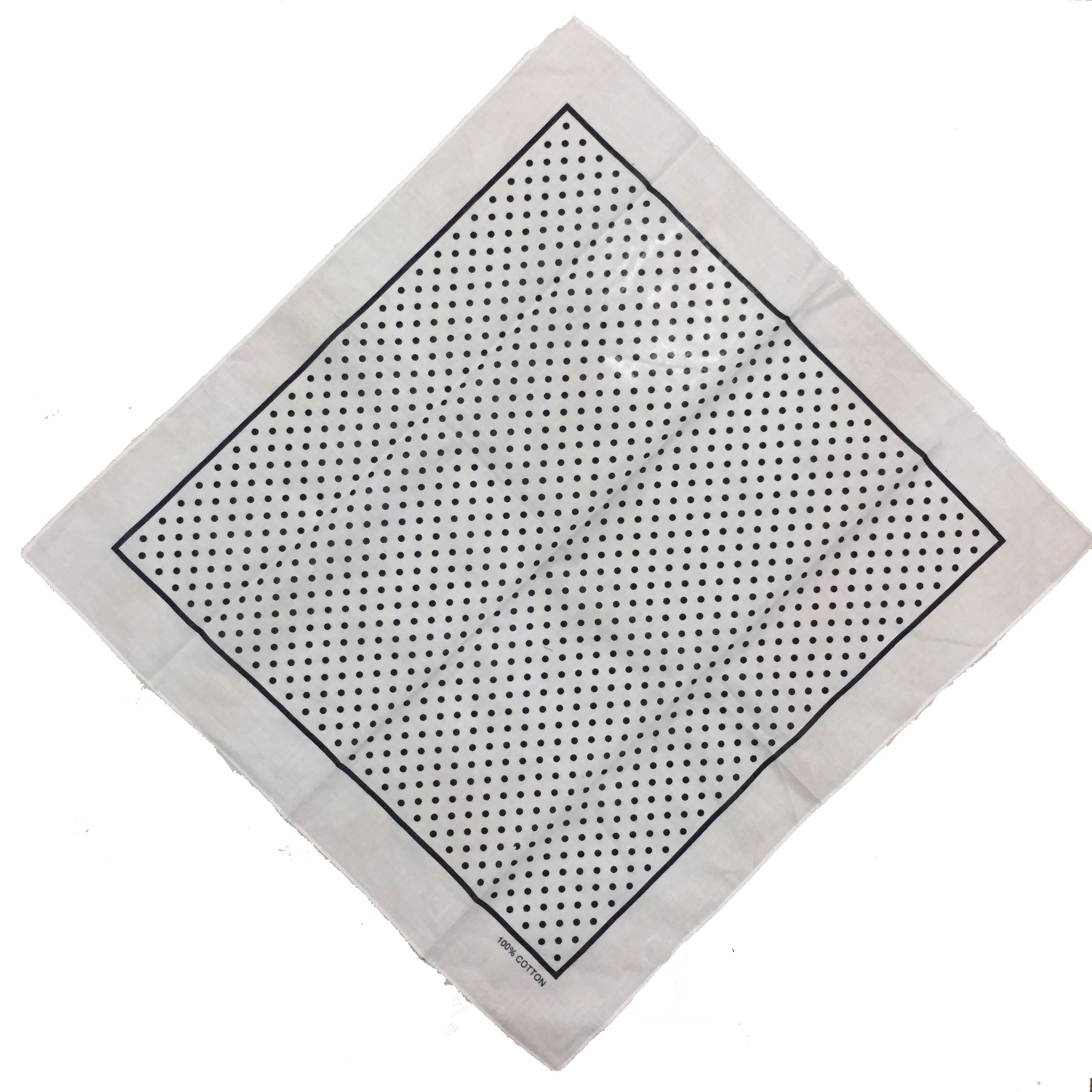 Unisex Retro Art Polka dot Bandana Scarf Wristband-Side Picture