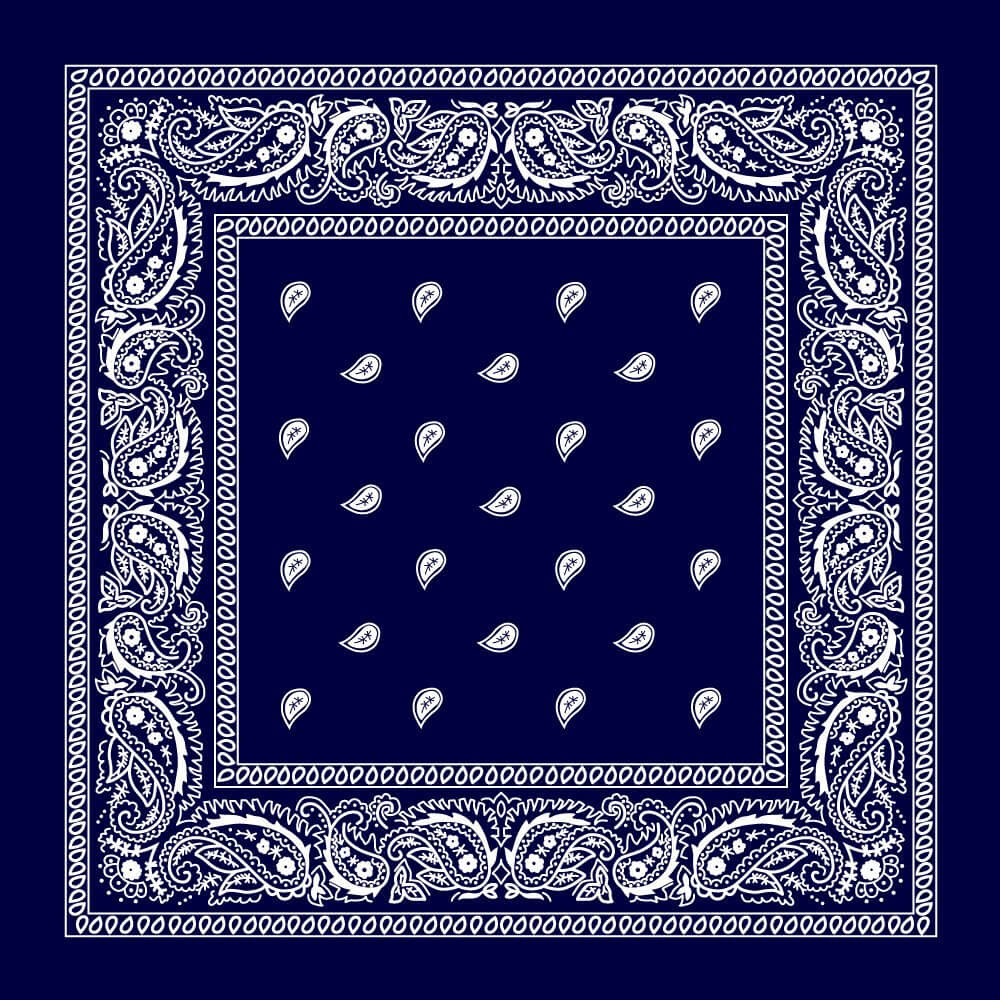 Cotton Bandana Multifunction Paisley Cowboy Handkerchiefs-Side Picture