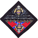 12 skull bandana tie retro hip-hop pocket squares--style 07