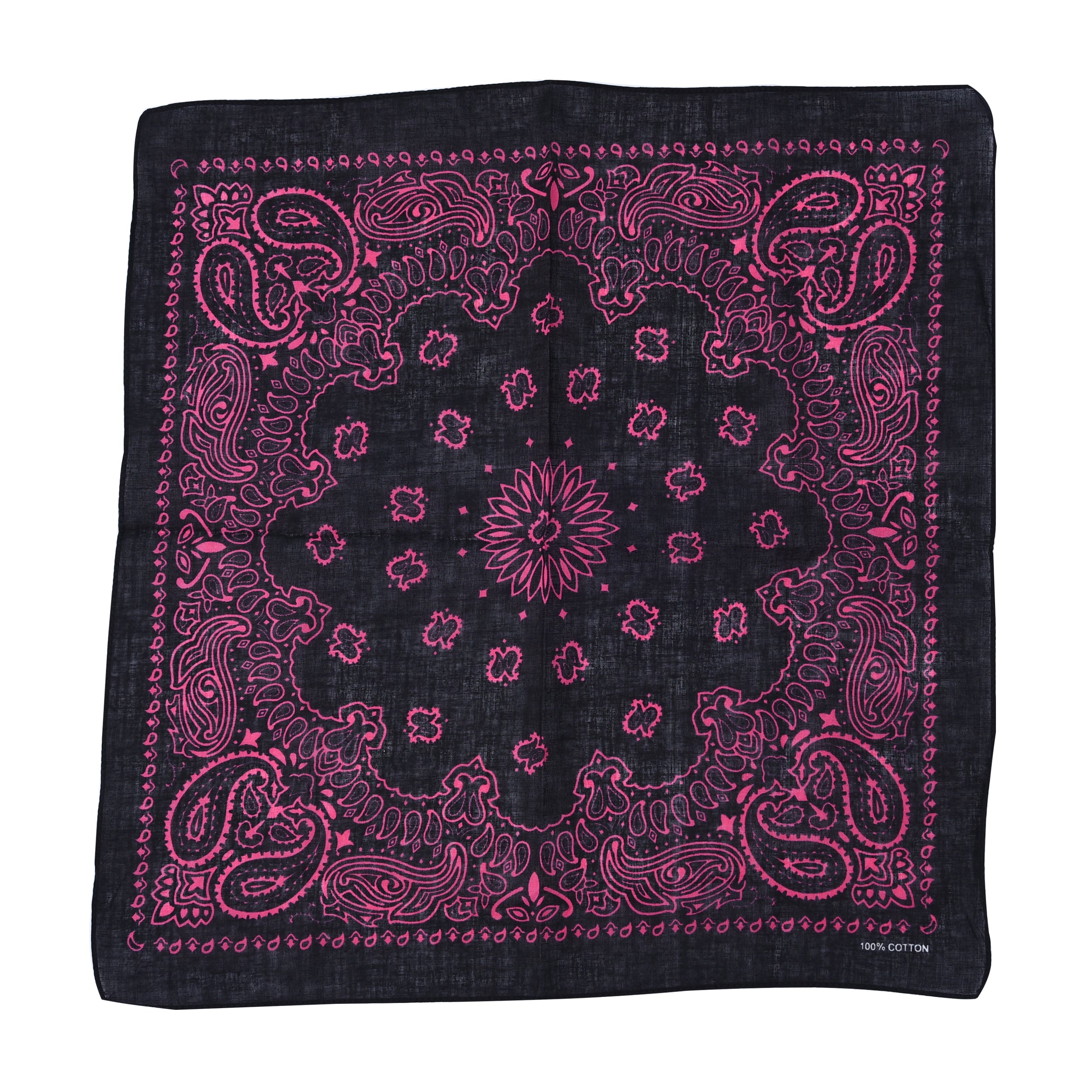 Novelty Print Paisley Cowboy Bandana Party Favor Scarf Headband Handkerchiefs-red