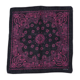 Novelty Print Paisley Cowboy Bandana Party Favor Scarf Headband Handkerchiefs-red