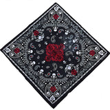 12 skull bandana tie retro hip-hop pocket squares--style 08