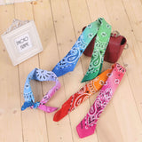 Novelty Gradient Cotton Bandana Paisley Print Head Wrap Handkerchief-Effect Picture