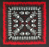 12 skull bandana tie retro hip-hop pocket squares--style 03