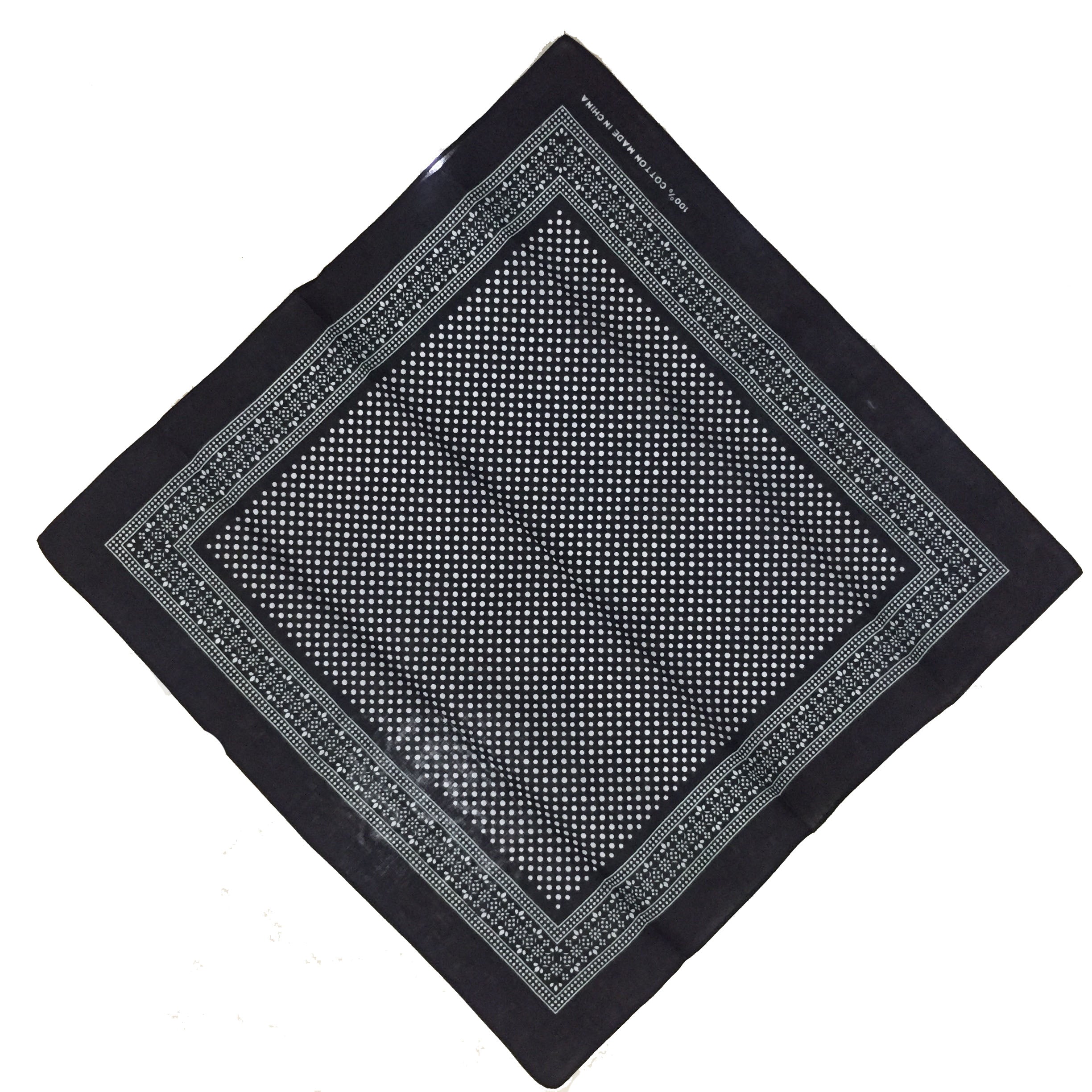 Unisex Retro Art Polka dot Bandana Scarf Wristband-Side Picture