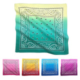 Gradient Paisley Cotton Novelty Cowboy Head Wrap Handkerchief-Main Picture