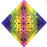 12 skull bandana tie retro hip-hop pocket squares--style 05
