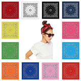 12 colors-western cotton paisley bandana-main picture