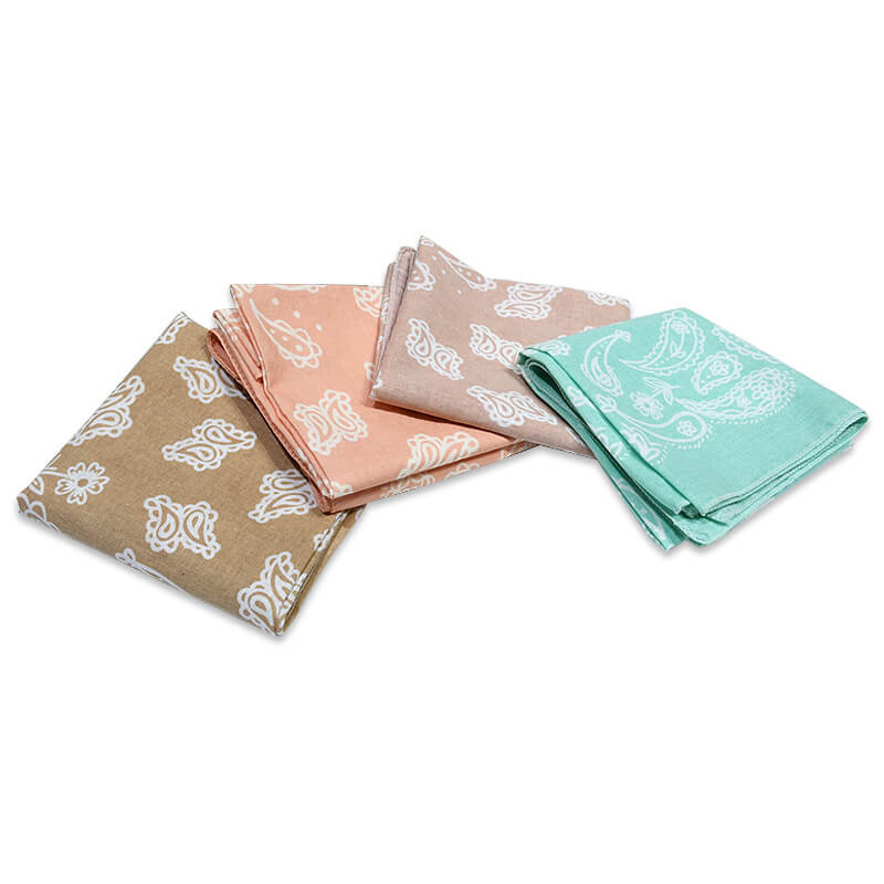 Square Head Scarves for Women Neck Hair Scarves Hair-Detail Picture