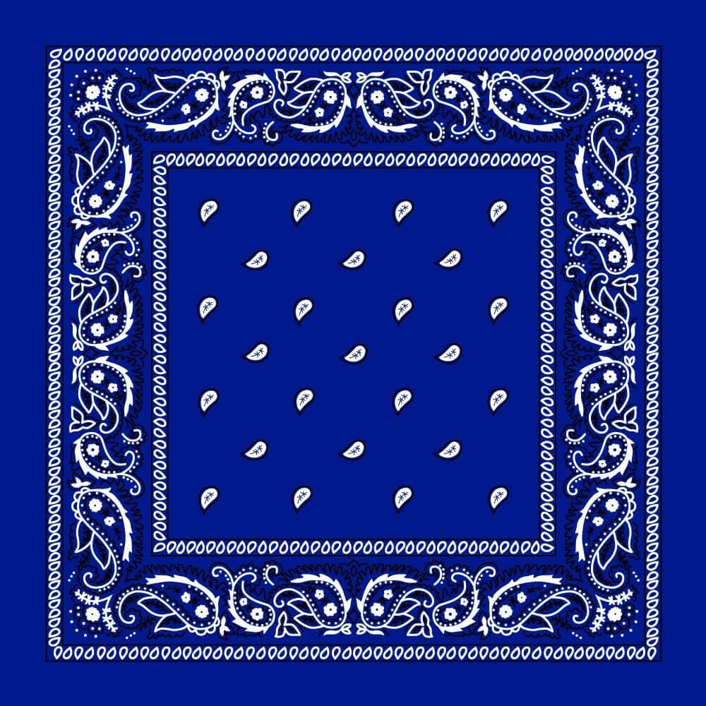 Cotton Bandana Multifunction Paisley Cowboy Handkerchiefs-Side Picture