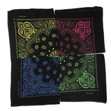 Novelty Print Paisley Cowboy Bandana Party Favor Scarf Headband Handkerchiefs-Detail Picture