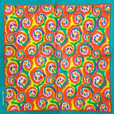Tie Dye Cotton Colorful Paisley Cotton Bandanas-Side Picture