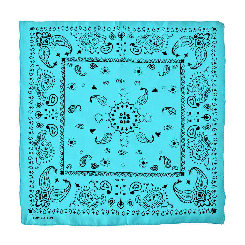Men's Women's 100% Cotton Multi-Purpose Bandana Gift Sets – Blue"02”