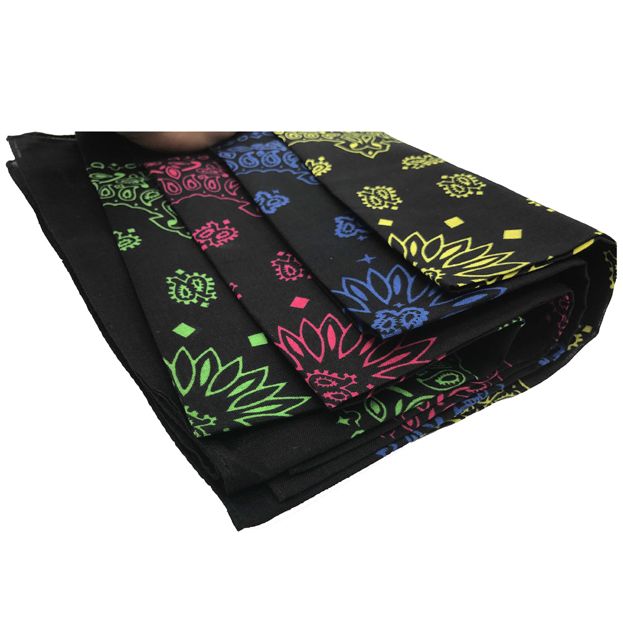 Novelty Print Paisley Cowboy Bandana Party Favor Scarf Headband Handkerchiefs-Detail Picture