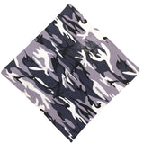 Camo Bandanas Cotton Headwraps Wristband Sports Face -Camo D