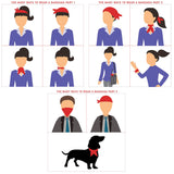 Cotton Bandanas Multipurpose Square Handkerchiefs Headbands-Detail Picture